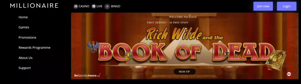 Millionaire Casino — 200% do 10 000 zł i 300 darmowych spinów na start
